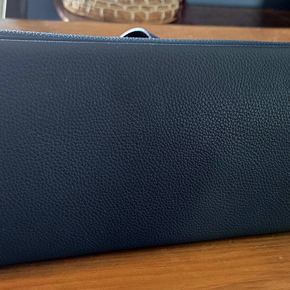 Marc Jacobs Blue Leather Tote - Picture 3 of 7